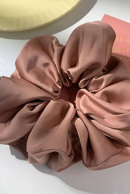Glamour Scrunchie Edelbraun