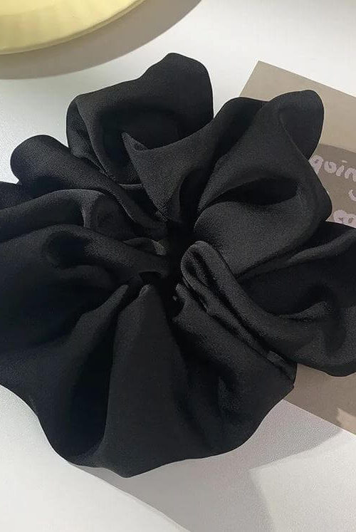 Glamour Scrunchie Mitternachtsschwarz