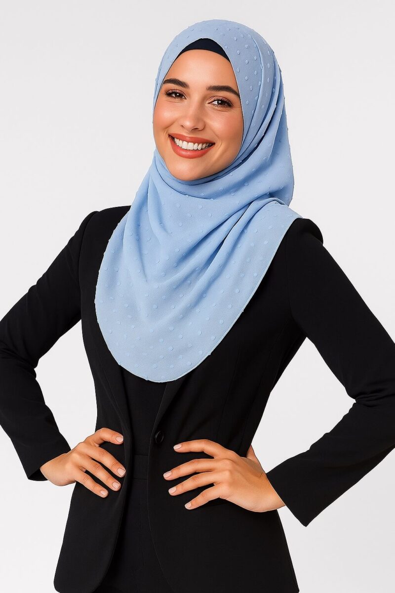 Daily Hijab Hellblau