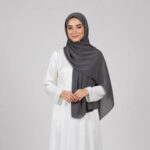 Chiffon Hijab Dunkelgrau