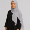 Chiffon Hijab Hellgrau
