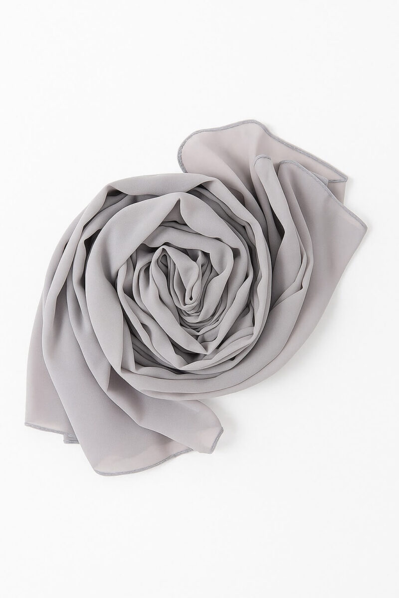 Chiffon Hijab Hellgrau