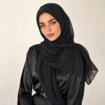Chiffon Hijab Schwarz kaufen