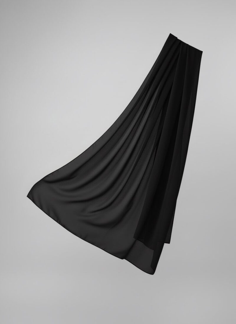 Chiffon Hijab Schwarz