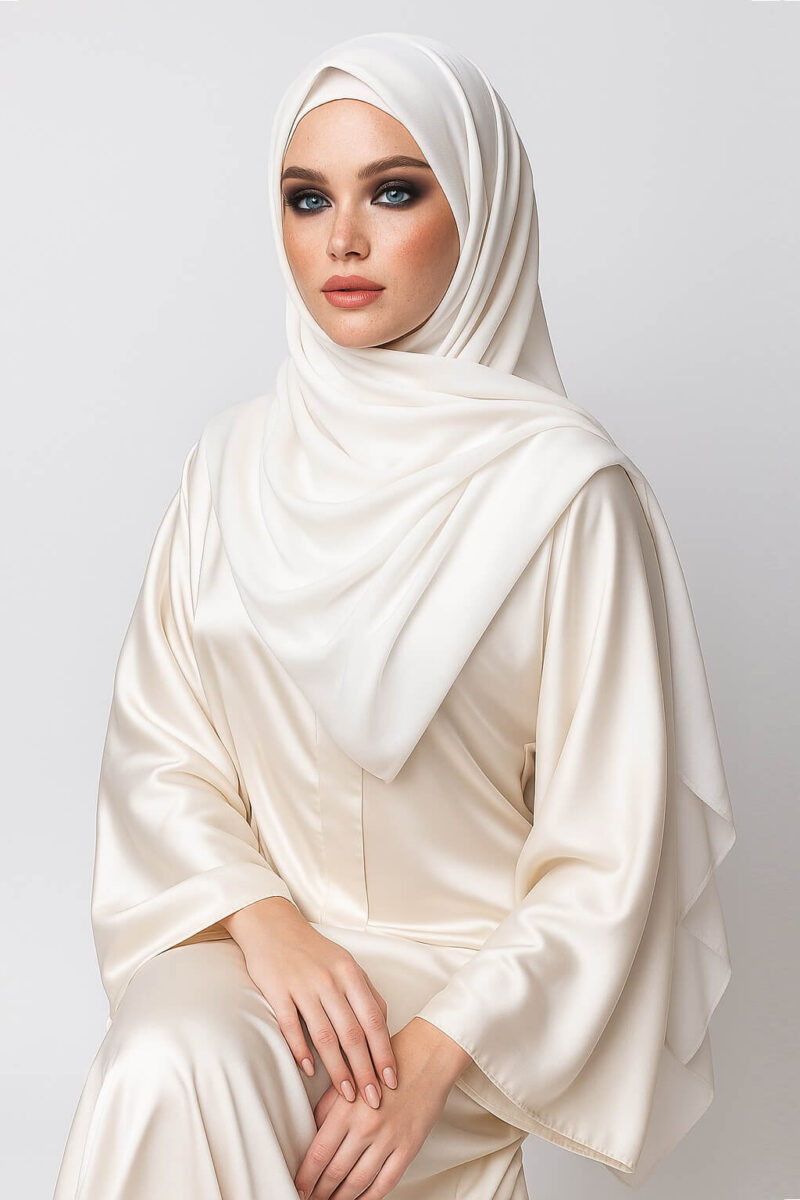 Chiffon Hijab Weiß