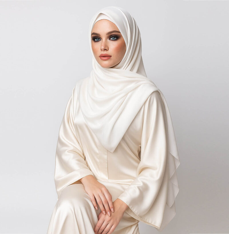 Chiffon Hijab Weiß