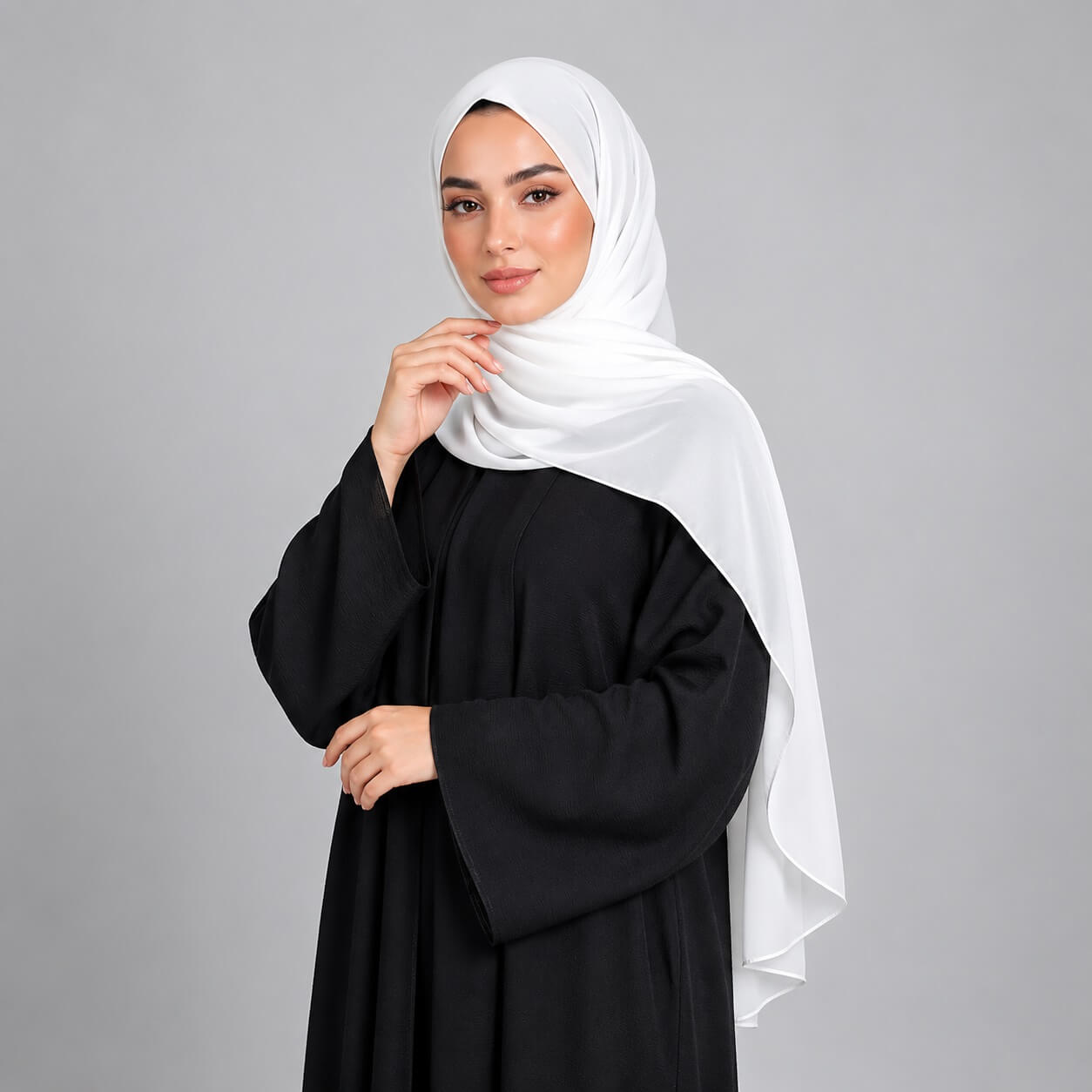Chiffon Hijab Weiss