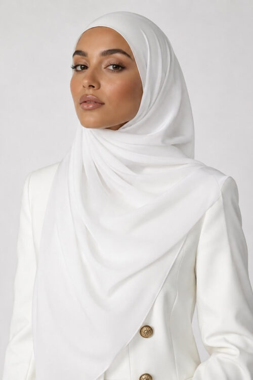 Chiffon Hijab Weiss