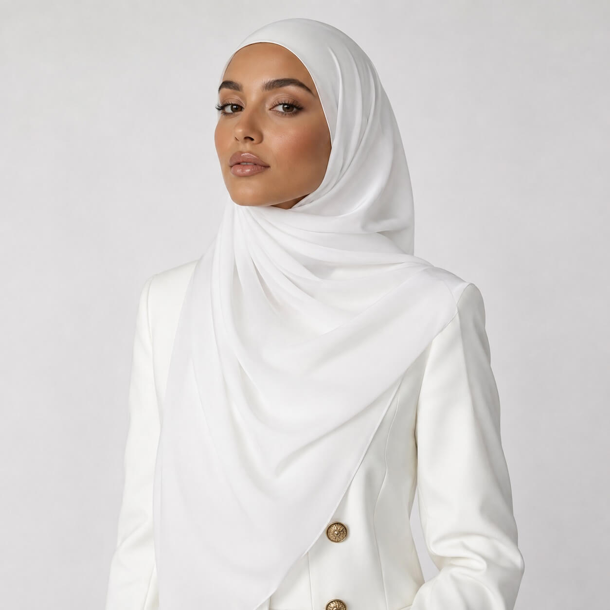 Chiffon Hijab Weiss Chiffon Hijab Weiss