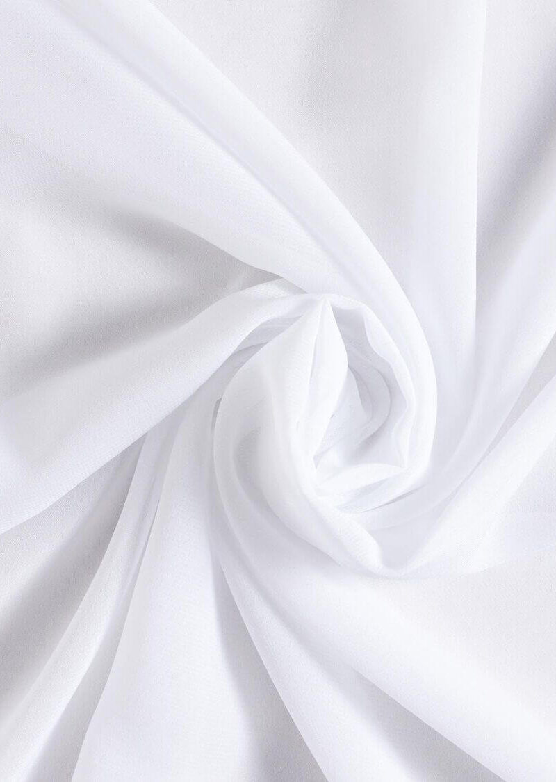 Chiffon Kopftuch Weiß