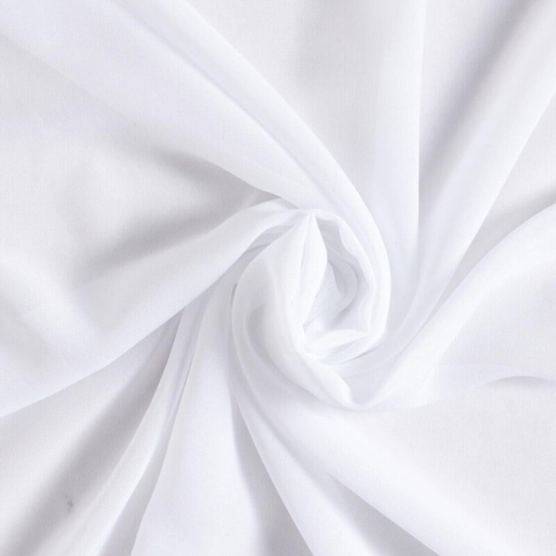 Chiffon Kopftuch Weiß