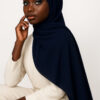 Chiffon Light Hijab Dunkelblau