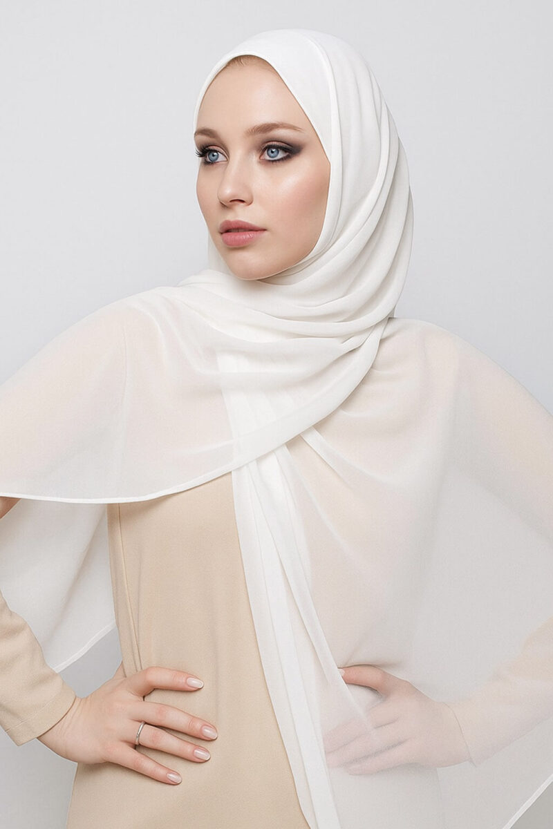 Chiffon Light Hijab Edelweiß