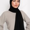 Chiffon Light Hijab Schwarz