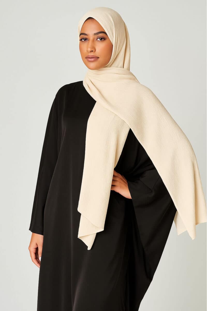 Crinkle Hijab Beige