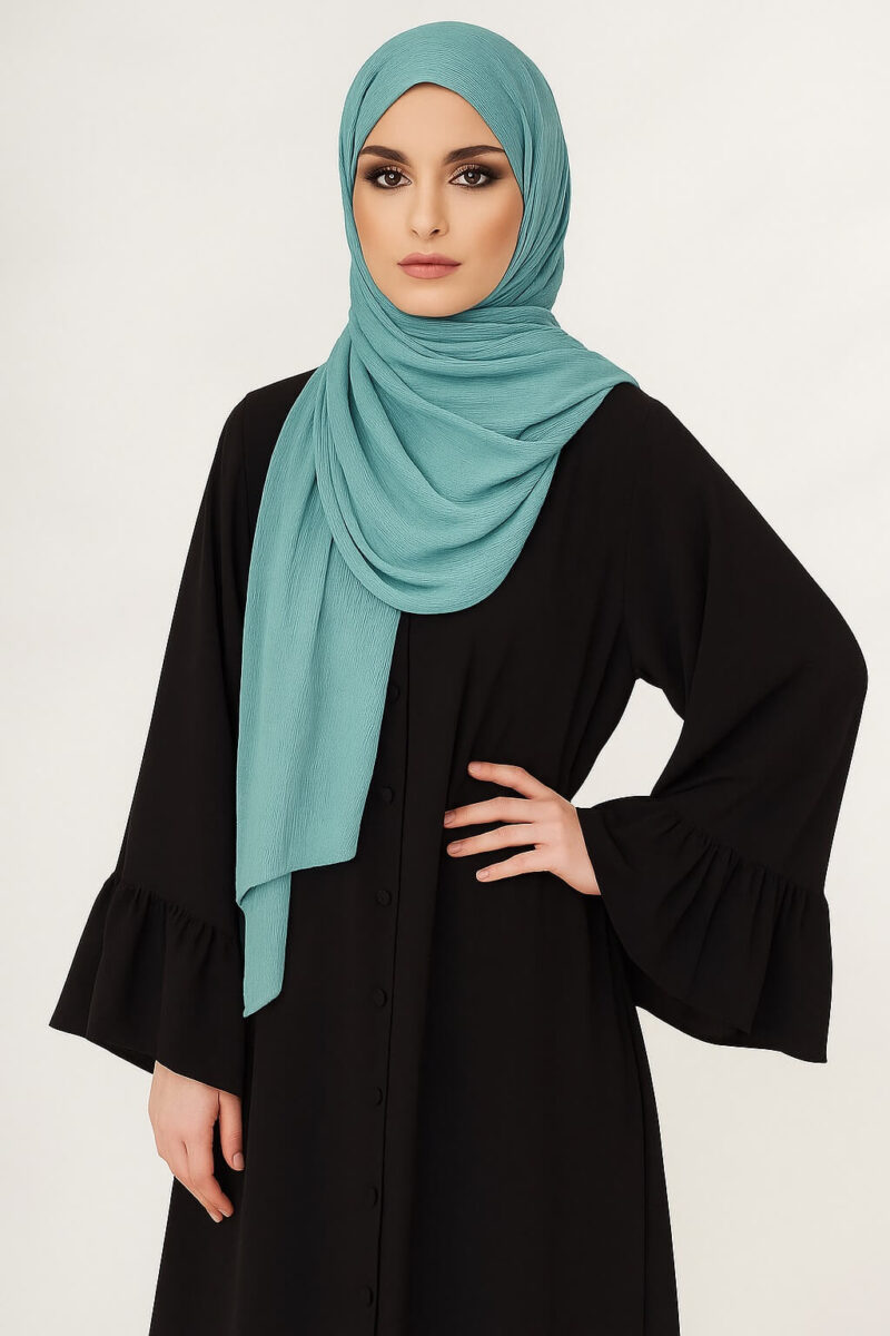 Crinkle Hijab Mintgrün