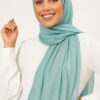Crinkle Hijab Mintgrün