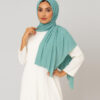 Crinkle Hijab Mintgrün