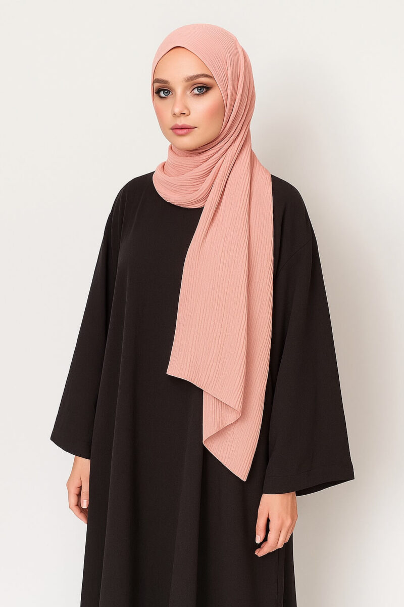 Crinkle Hijab Peach