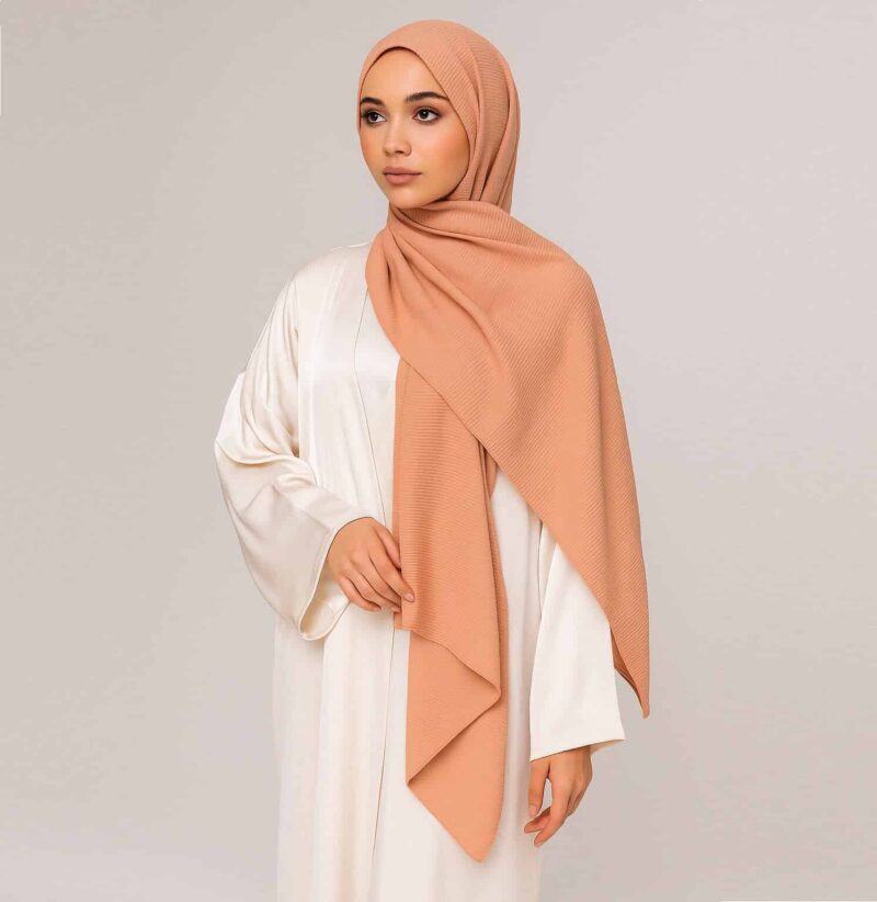 Crinkle hijab Rouge