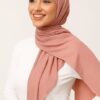 Luxury Jersey Hijab Coral