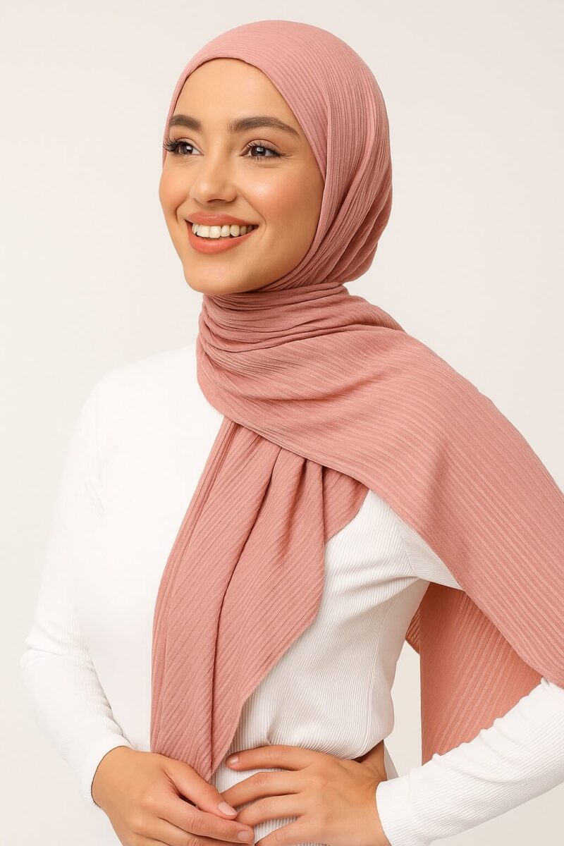 Luxury Jersey Hijab Coral
