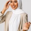 Luxury Jersey Hijab Weiß