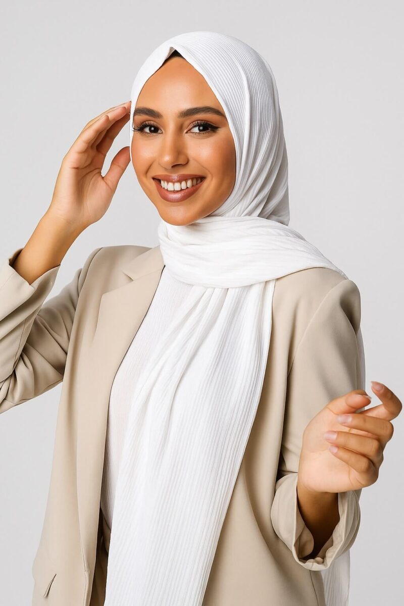Luxury Jersey Hijab Weiß
