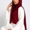Jersey Hijab Burgunder