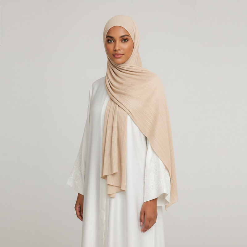 Luxury Jersey Hijab Beige