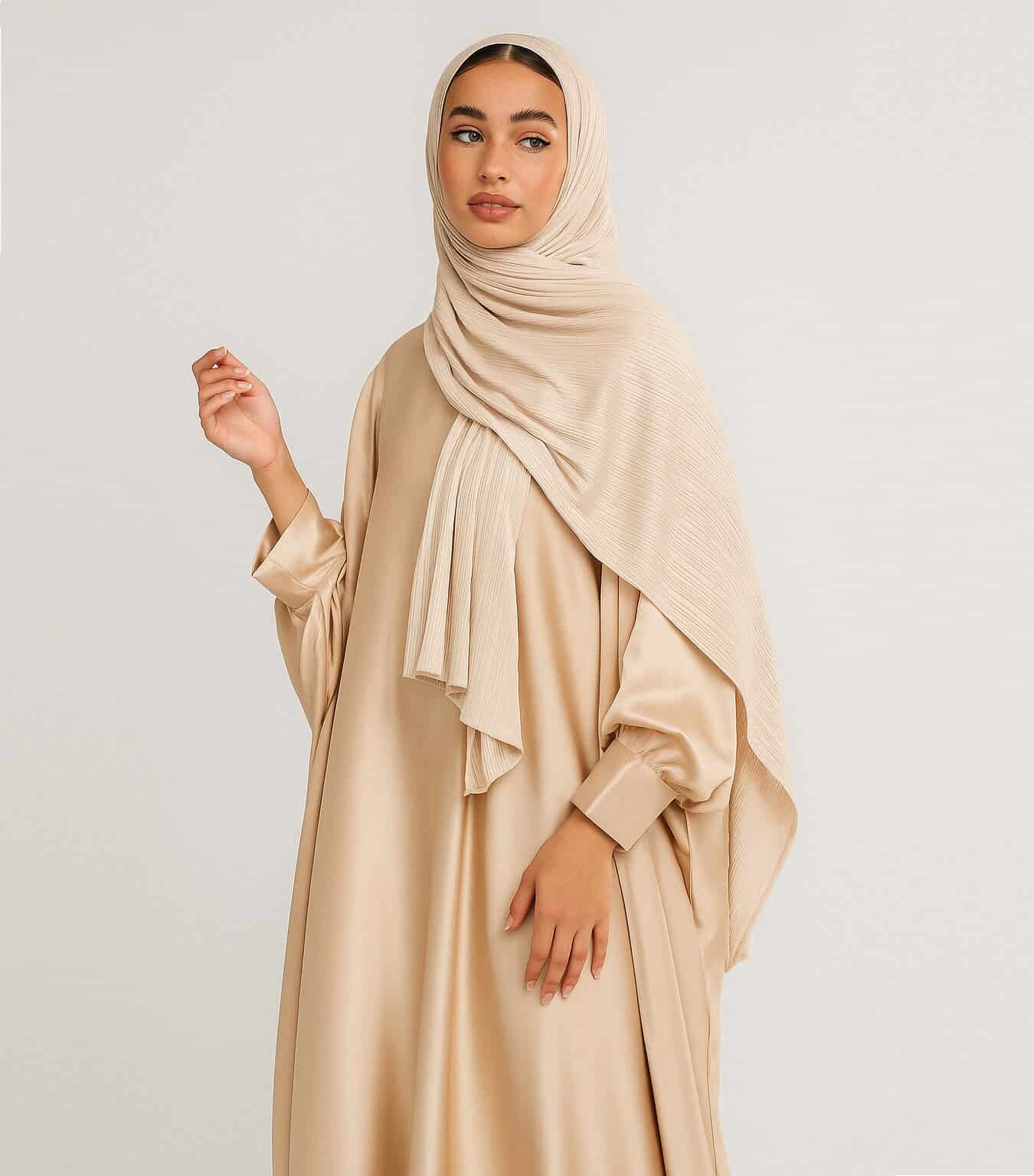 Luxury Jersey Hijab Beige