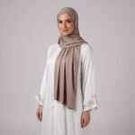 Luxury Jersey Hijab Braun