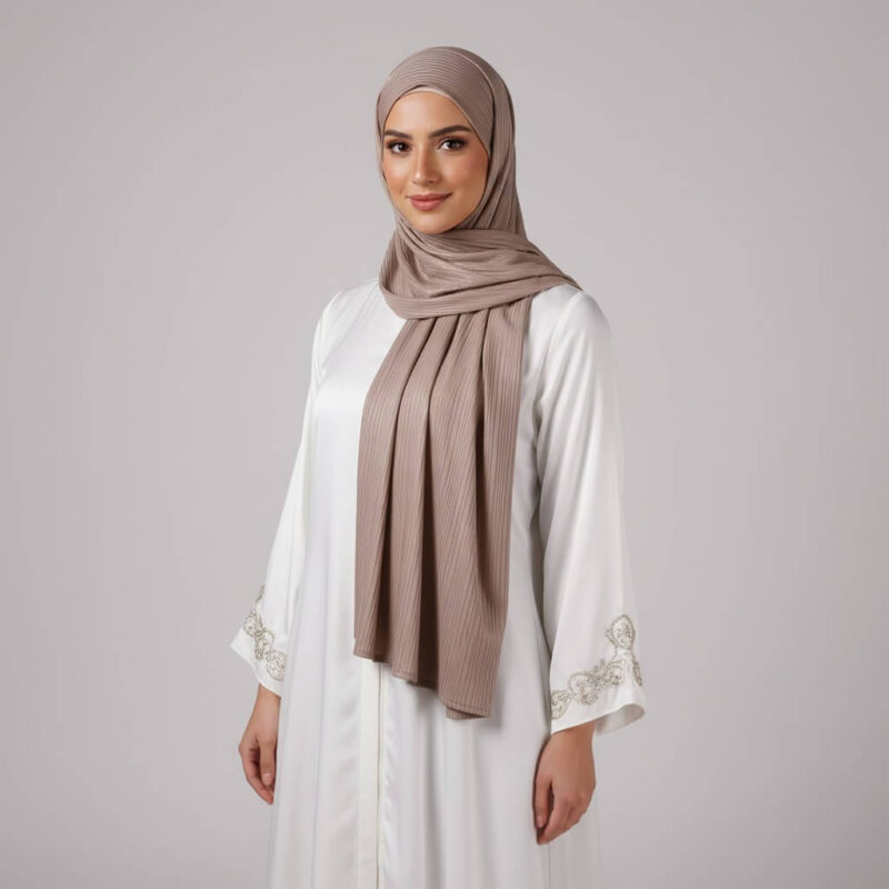 Luxury Jersey Hijab Braun