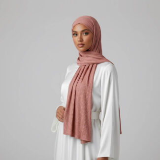 Luxury Jersey Hijab Coral