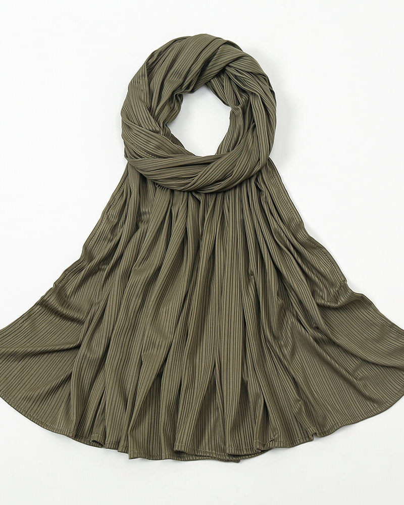 Luxury Jersey Hijab Olivengrün
