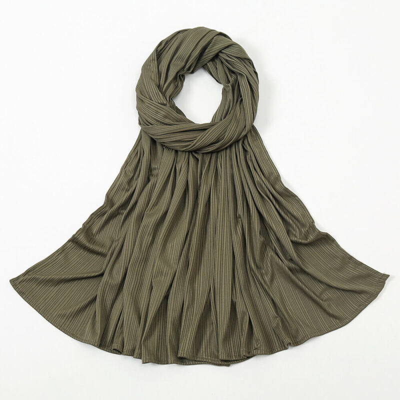 Luxury Jersey Hijab Olivengrün