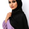 Luxury Jersey Hijab Schwarz