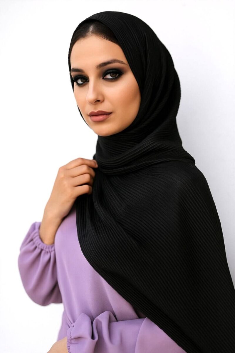 Luxury Jersey Hijab Schwarz