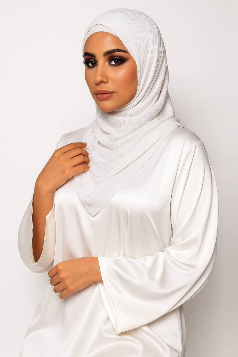 Luxury Jersey Hijab Weiß