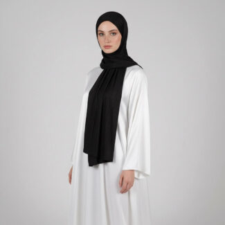 Luxury Jersey Hijab Schwarz
