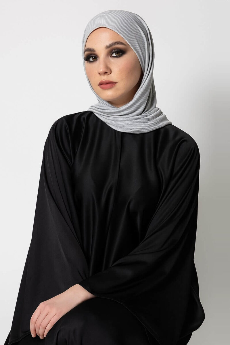 Luxury jersey Hijab Hellgrau