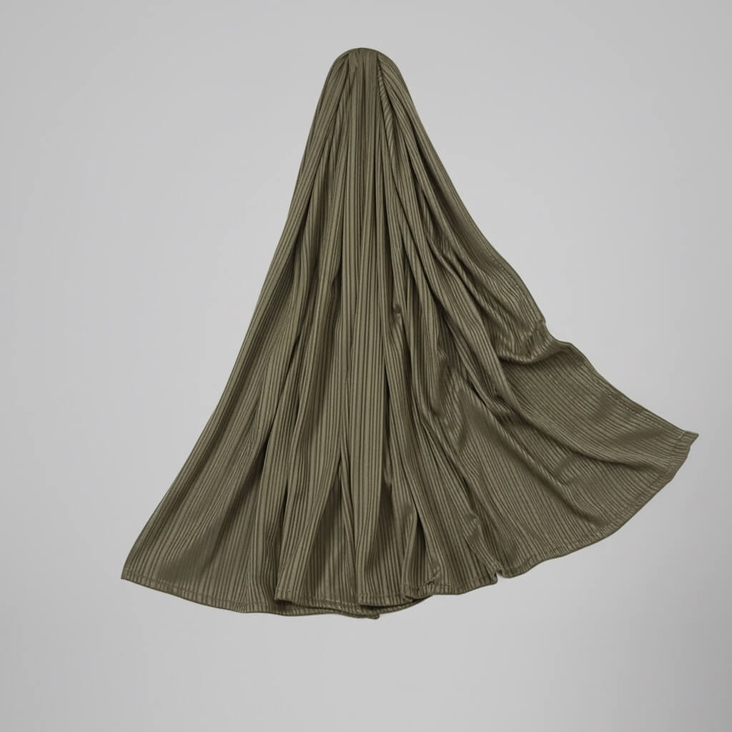 Luxury jersey Hijab Olivengrün