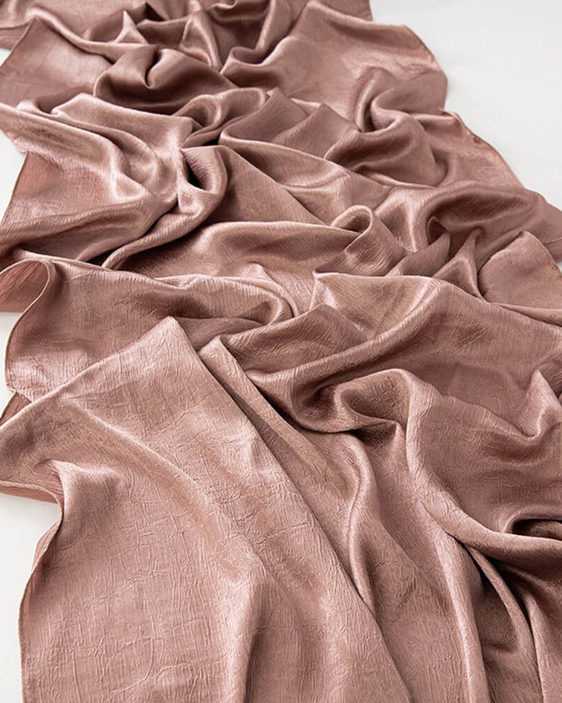 Premium Satin Kopftuch Rose