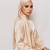 Satin Hijab Beige