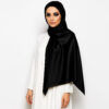 Satin Hijab Schwarz