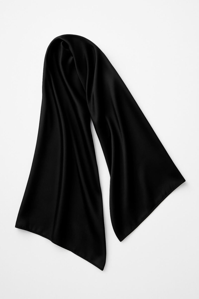 Satin Hijab Schwarz