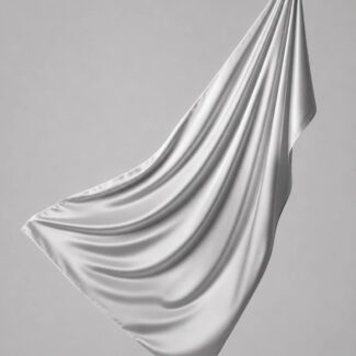 Satin Hijab Silber