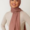 Satin Premium Hijab Edelbraun