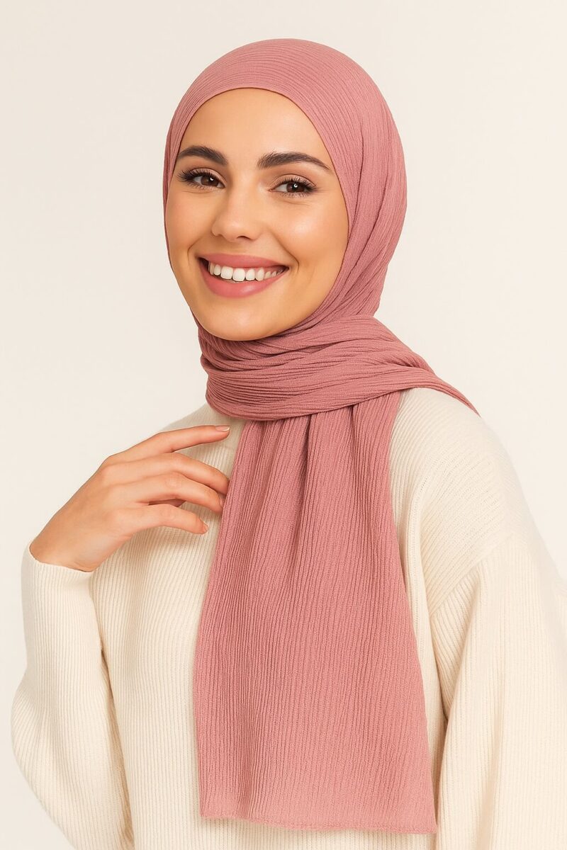 Crinkle Hijab Rouge