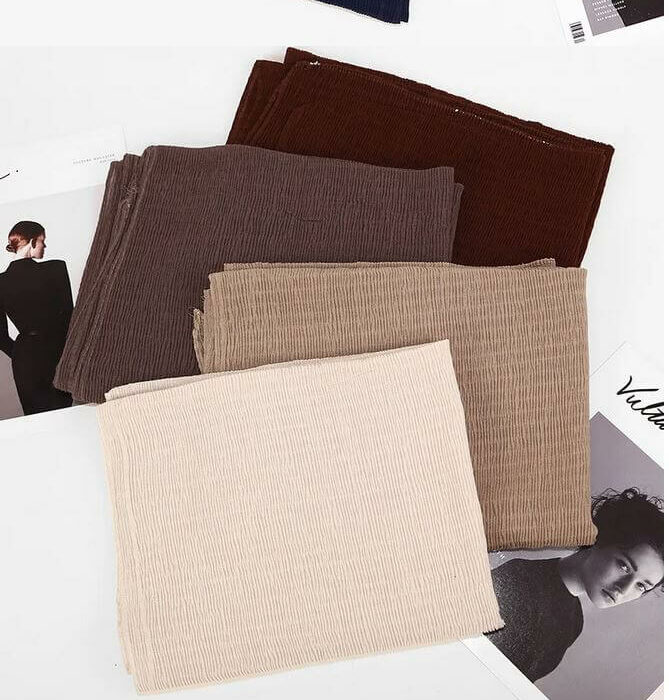Wellige Kopftücher Beige